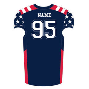 เครื่องแบบการฝึกฟุตบอลอเมริกันใหม่เสื้อเจอร์ซี่กางเกงระบายอากาศใส่สบายพร้อมแขนสั้นและคุณสมบัติขนาดใหญ่พิเศษ - Product Image 2