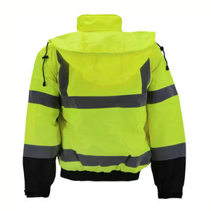 Cheap Hi Vis Reflective Safety Work Jacket Chaqueta de seguridad de invierno Impresión personalizada 3M Reflective Construction Safety Jackets - Product Image 6