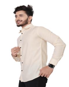 Camisa de poliéster con cuello en V para hombre de alta calidad transpirable y de secado rápido para ropa formal disponible para exportaciones al por mayor - Product Image 2