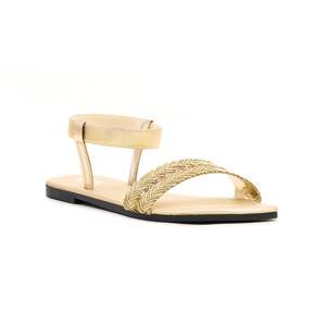 Sandalias de tacón estilo casual CL1452 con tacón dorado Calzado cómodo - Product Image 2