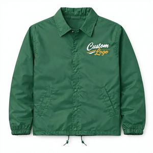 Blousons de sport géométriques pour hommes en gros, fabricant OEM, marque privée, vêtements d'extérieur, fermeture éclair frontale, poignets élastiques, patchwork, motif dessin animé - Product Image 1