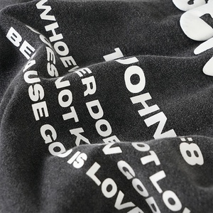 Compre Sudadera Extra Grande para Hombre Estilo Y2K, 500gsm, Felpa Francesa, Impresión Personalizada, Bordado, Proveedor de Marca Privada, Impresión Personalizada - Product Image 5