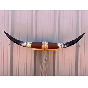 แผ่นติดผนังทำมือจากเขาควายวินเทจ คู่ - Product Image 6