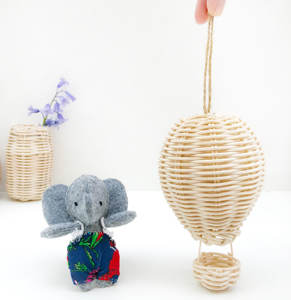 Ballon à air chaud en rotin fait à la main du Vietnam, décoration de chambre d'enfants, ballons suspendus modernes à vendre - Product Image 2