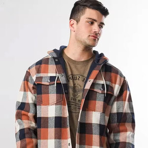 Cómodas sudaderas con capucha de franela para hombre, mezcla de algodón con tela suave al tacto para la temporada Otoño Invierno, sudaderas con capucha de franela para hombre a la moda - Product Image 4