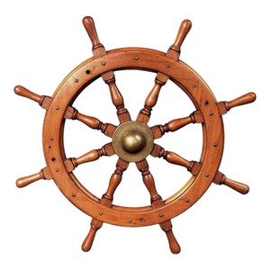 100% rueda de barco hecha a mano respetuosa con el medio ambiente rueda de barco personalizada de madera pulida rueda de barco náutico hecha a mano Natural decoración del hogar - Product Image 4