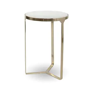 Tavolino da caffè rotondo di qualità Premium per la pulizia del tavolo centrale di nuovo Design con piano in marmo per la decorazione di più eventi