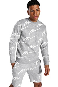 Ensemble confortable d'été pour homme : T-shirt col rond et short en coton, idéal pour l'entraînement, avec poches cargo. Service OEM ODM. - Product Image 5