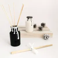 Botella Difusora de Aromas de Cerámica, Difusor de Aceites Esenciales Hecho a Mano con Varillas de Madera, DIY, Fragancia Duradera y Ecológica, Vidrio, Sin Parabenos