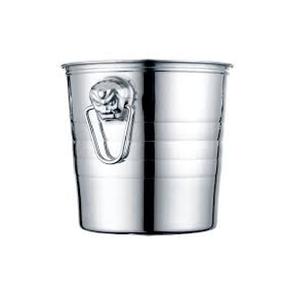 Cubo de hielo de Metal de acero inoxidable Cerveza Vino Champán Bebidas Tinas Logotipo personalizado Acabado punteado - Product Image 3