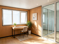 Cabane en bois de qualité supérieure de 13 m², maison préfabriquée modulaire avec salle de bain pour camping et complexe hôtelier