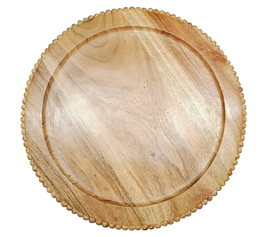 Assiette de chargement en bois mariage et événements hôtels maison vaisselle salle à manger vaisselle rustique vaisselle assiette - Product Image 1