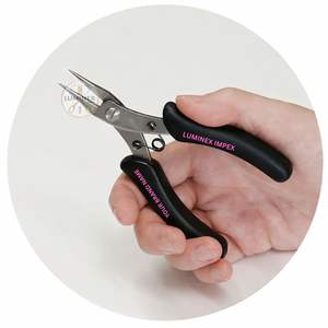 K-YM Maru Yatko Black (KUROBISAI) Alicates de punta redonda de acero inoxidable japonés de 120 mm, ligeros, para fabricación de joyas y envoltura de alambres - Product Image 4