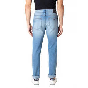 กางเกงยีนส์ขาตรงระบายอากาศใส่สบายสำหรับผู้ชายกางเกงยีนส์ตัวใหญ่คุณภาพสูงแนวสตรีทแวร์แนวสตรีททันสมัย - Product Image 2