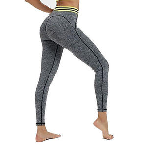 Taille haute taille libre femmes Leggings nouveauté Logo personnalisé entraînement Fitness Anti bactérien femmes Leggings - Product Image 4