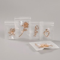En stock, pochette de rangement pour bijoux en EVA transparente, sac d'emballage pour bijoux en plastique de luxe pour bagues, boucles d'oreilles, colliers, bracelets