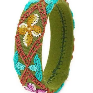 ที่คาดผมปักลายประดับด้วยลูกปัดรูปหัวใจ ดีไซน์สั่งทำได้ จำหน่ายจำนวนมากจากอินเดีย - Product Image 1