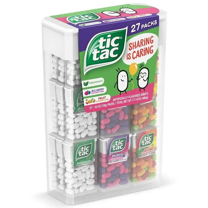 Tic Tac Snoepjes 18G Pluk En Mix-Kies Elke 5 Smaken Uit 8 Verschillende Smaken/Tic Tac Freshmints 200 Tel 3.4 Oz. Flessenpakket