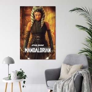Affiche moderne The Mandalorian avec un design inspiré d'Ahsoka Tano - Product Image 3