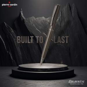 Bolígrafo de Metal Fino de 0.7 mm Promocional, Pierre Cardin Golden Eye Gun Metal, Bolígrafos de Lujo Premium - Product Image 4