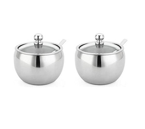 Modern Stainless Steel Salt <b>Sugar</b> <b>Bowl</b> Handmade Latest Luxury Item Best Selling Stainless Steel <b>Sugar</b> <b>Bowl</b> <b>for</b> Low Price - Product Image 5