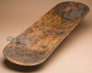 <b>Large</b> Rectangular Dough <b>Bowl</b> Solid <b>Wooden</b> Rustic Centerpiece <b>Bowl</b> Factory Supply - Product Image 1