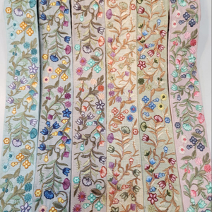 Embroidery Designs Flower Neck Lace French Tulle Lace Fabric for Wedding Evening Dress Free Samples Wholesale Hot Sale Embroider - Product Image 1
