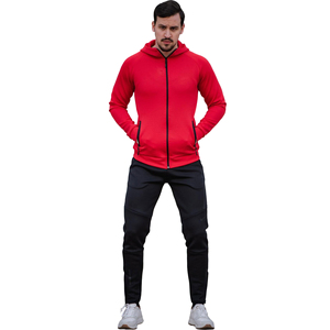 Conjunto de chándal de poliéster para hombre, ropa de abrigo, conjunto de Jogger, Athleisure, pista en blanco, Jogging, transpirable, moda para exteriores, chándales de dos piezas - Product Image 3