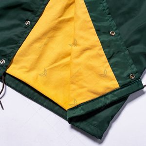 Veste de coach en nylon personnalisée avec broderie ou logo en chenille pour l'école, le collège, l'université, vêtements décontractés, veste rétro en nylon - Product Image 5
