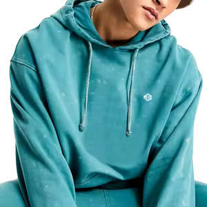 ชุดวอร์มผ้าฟลีซสำหรับผู้ชายชุดวอร์มสีล้วนสำหรับสตรีทไซส์ใหญ่พิเศษระบายอากาศได้ดีออกแบบได้ตามต้องการ - Product Image 6