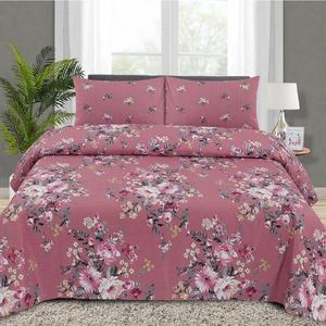Juego de Ropa de Cama de Poliéster 100% de Alta Calidad, Personalizable, con Estampado Reactivo |   Juego de Hogar con Diseño Floral Duradero y Resistente a la Decoloración - Product Image 4