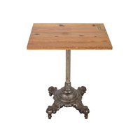Table basse ronde en marbre blanc de qualité supérieure avec piédestal en fer peint en blanc pour café, jardin, intérieur et extérieur, excellent prix