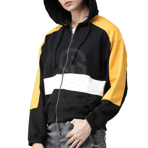 Sudaderas transpirables hechas de poliéster y algodón, sudaderas con capucha de secado rápido para mujer, sudaderas con capucha de manga larga para mujer a la venta - Product Image 1