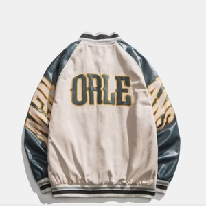 Nouveau design de baseball à la mode veste universitaire ample et brodée pour hommes veste de printemps pour hommes veste respirante bon marché OEM - Product Image 4