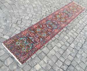 Tapis vintage Oushak noué à la main 8x10, tapis coloré pour chambre à coucher, cuisine, chambre d'enfant, autres espaces - Product Image 5