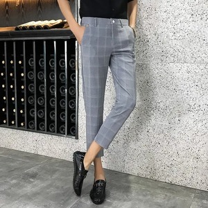 ใหม่สบายๆกางเกงสูทผู้ชายกางเกงลายฟุตSlimแฟชั่นคุณภาพสูงชายแบรนด์ธุรกิจกางเกง 2024 - Product Image 6