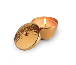 Vela de Metal chapada en cobre, tarro de vela de Metal de alta calidad, elegante para decoración del hogar y Hotel, precio barato, venta al por mayor - Product Image 3