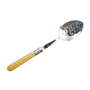 Los mejores precios al por mayor, logotipo personalizado, diseño Simple, Plata Mate, pulido con mango sólido, cuchara, juego de utensilios para servir - Product Image 6