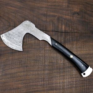 Handmade Damascus Steel <b>Axe</b> Head Custom Outdoor Camping Tool Wood <b>Handle</b> Industrial Hatchet Cover Forged Pieces 3-Year Warranty - Product Image 5