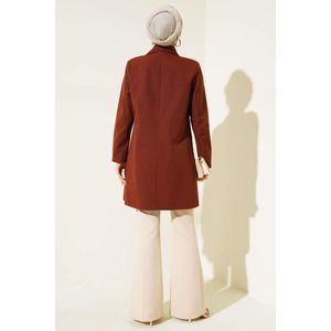 Chaqueta de un solo botón marrón - Product Image 2
