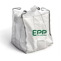 Sac Jumbo FIBC 1000 kg de haute qualité 100 % PP, type B, avec fermeture éclair supérieure, pour agriculture et construction, plat, 100 pièces, fabriqué au Vietnam
