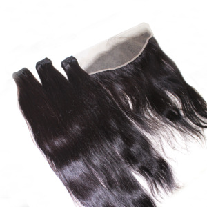 Perruques de dentelle frontale brésilienne de haute qualité os long droit Transparent pour dentelle vierge Remy fermeture belle perruque de cheveux humains - Product Image 5