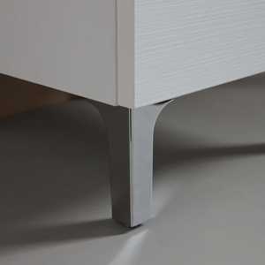 Ravenna Medium-Sized <b>White</b> Bathroom Column with Doors and <b>Drawer</b> Bathroom <b>Sets</b> - Product Image 3