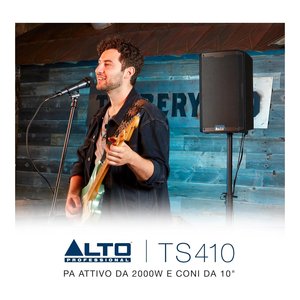 Altavoz Activo TrueSonic TS410 de 1000W, Serie Negra TS4 para Uso en Escenario - Product Image 5