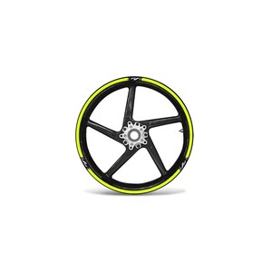 Kit Strisce Fluorescenti Gialle da 17 Pollici Compatibile con Accessori Ruote Moto e ATV Yamaha YZF-R1 - Product Image 1