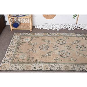 Alfombra turca verde Beige Vintage área grande patrón de retazos rectangulares 3,7 'X 6,8'/112X207 cm látex de lana de estilo clásico - Product Image 3