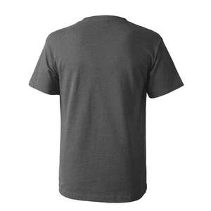 เสื้อยืดแขนสั้นคอกลมผ้าคอตตอนแท้ทรงหลวมสีพื้นสีขาวเสื้อยืดผู้ชายและผู้หญิงสีทึบ - Product Image 3