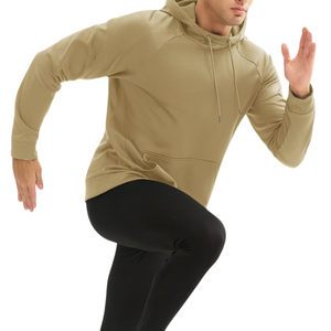 Sweat à capuche pour homme Bold Basics en coton mélangé, coupe classique, idéal pour les sorties décontractées, capuche avec cordon de serrage, idéal pour la vente en gros - Product Image 3