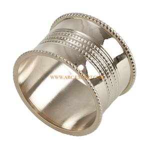 Anillos de sujeción de tejido pulido con espejo de acero inoxidable, diseño maravilloso, centro de mesa decorativo para el hogar, servilleteros de lujo - Product Image 1