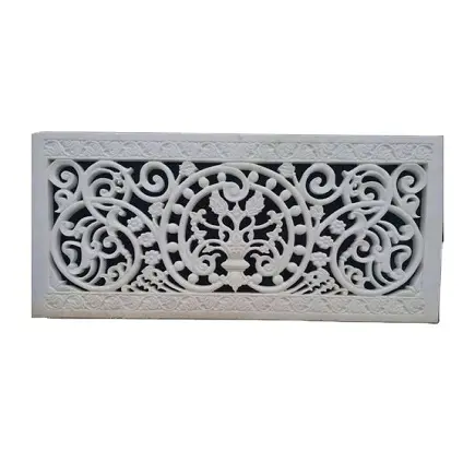Prezzo di fabbrica artigianato classico griglia in marmo con griglia griglia in marmo/cancello in marmo di ultima concezione in vendita